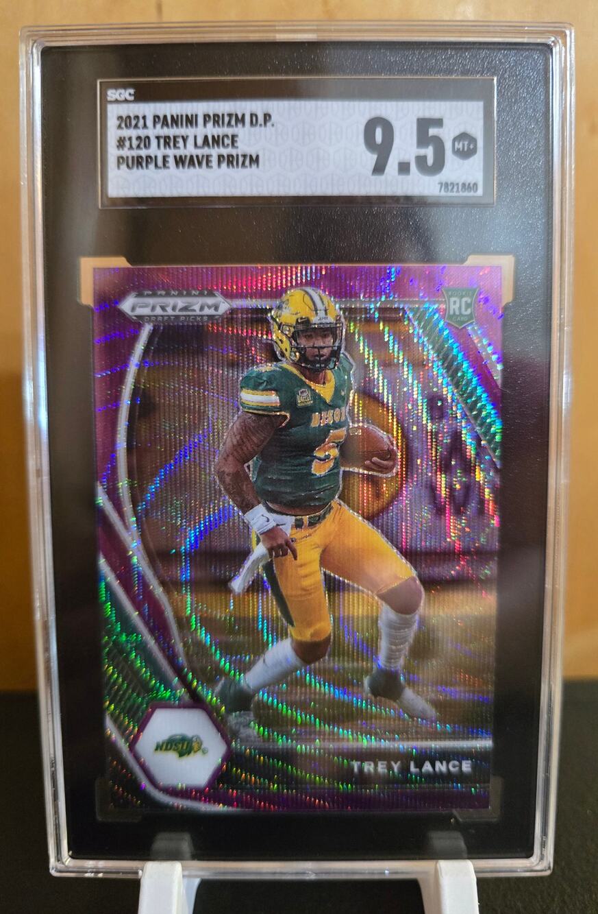 2021 Panini Prizm Trey Lance Purple Wave (SGC 9.5)